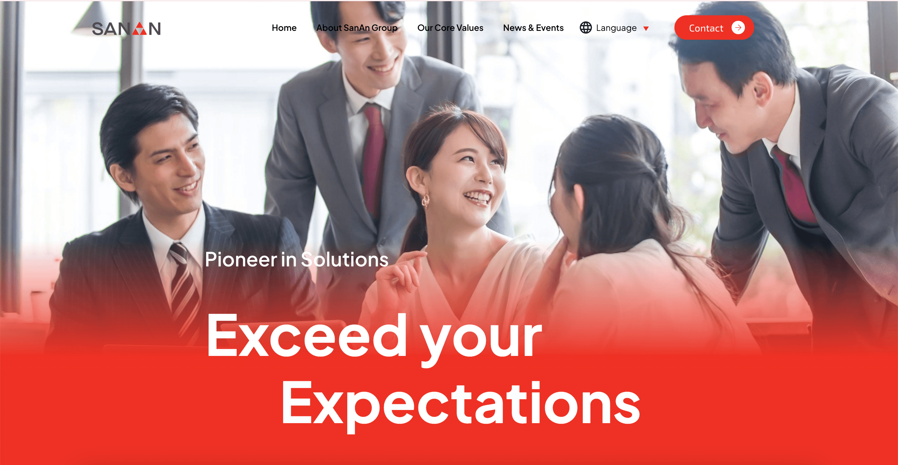 Sanan Corp website